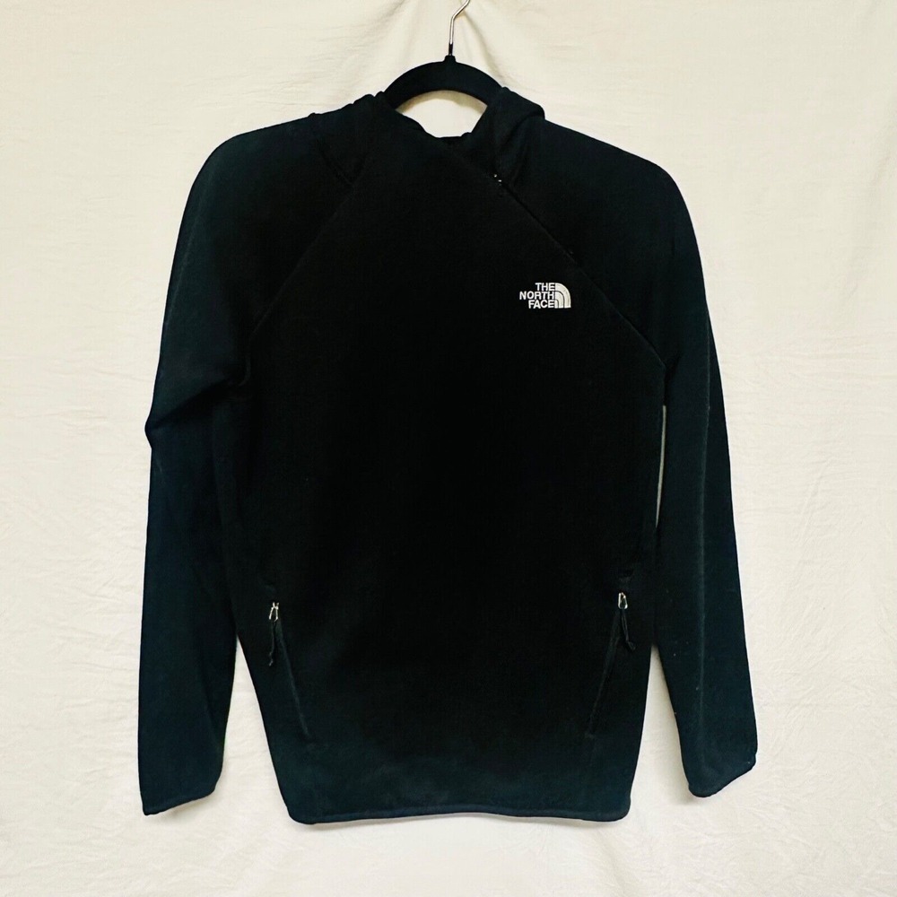 The North Face fleece pull-over‎ quarter sip sweater black medium hoodie warm